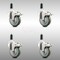 Service Caster 4 Inch 316SS Gray Poly Swivel 1 Inch Expanding Stem Caster Set Lock Brake SCC-SS316TTLEX20S414-PPUB-1-4 - alternate 2